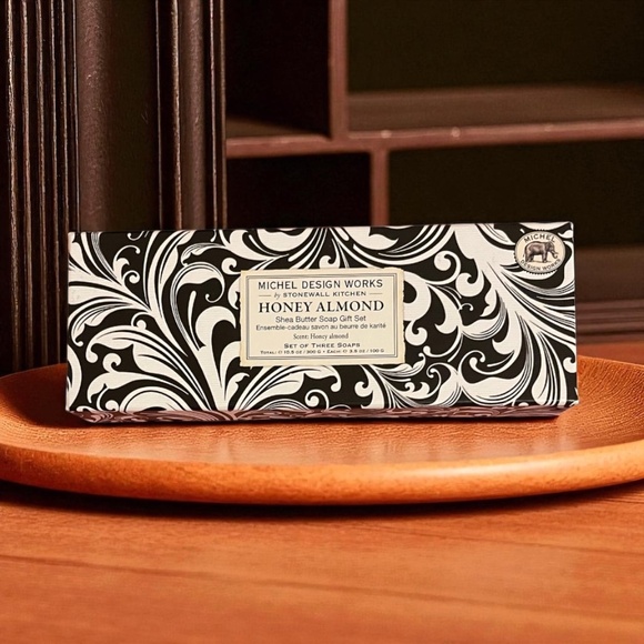 Michel Design Works Honey Almond Shea Butter Soap Gift Set – 3 Bars (3.5 oz Each - Picture 1 of 2